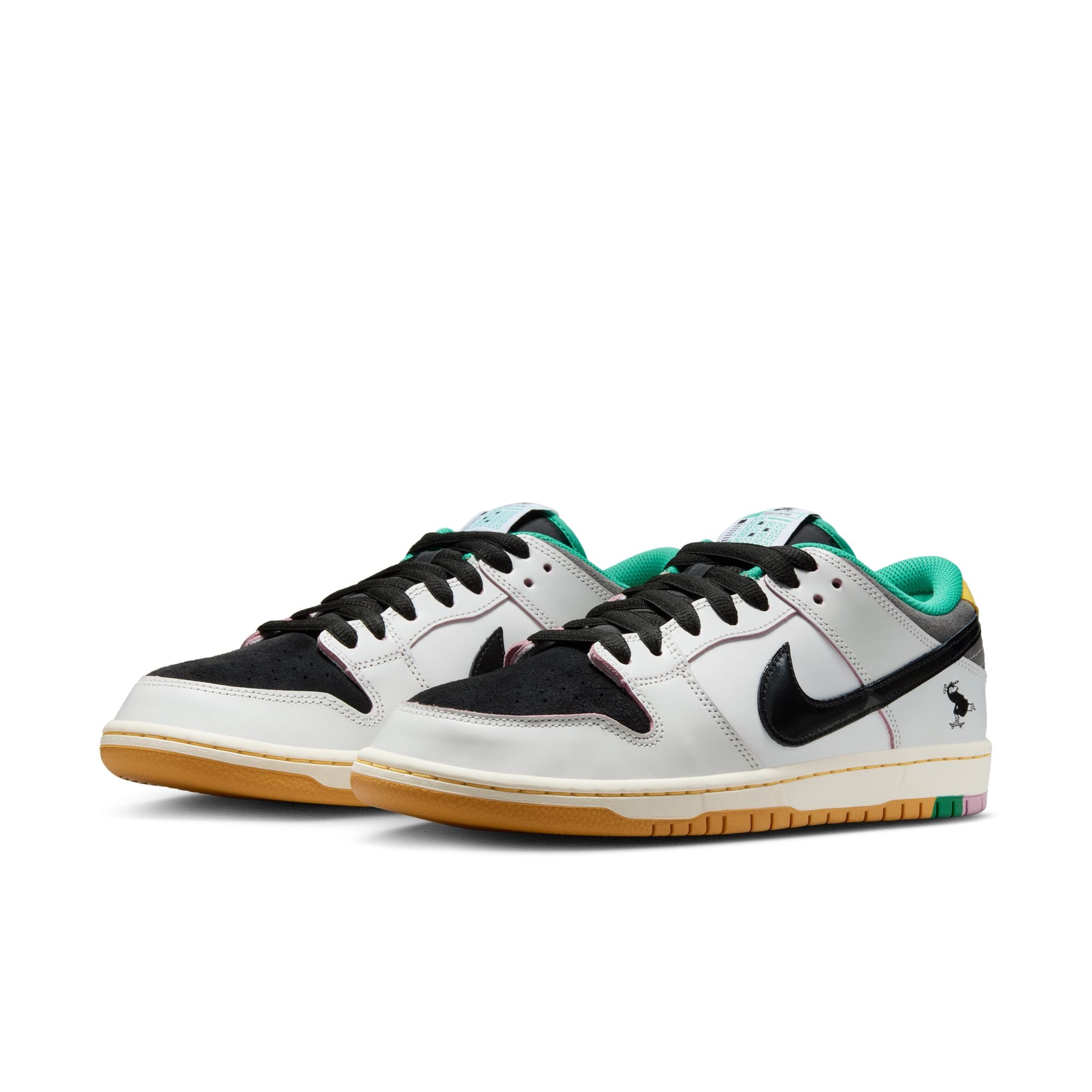 Nike SB Dunk Low Pro (Summit White/Black White-Iron Grey)