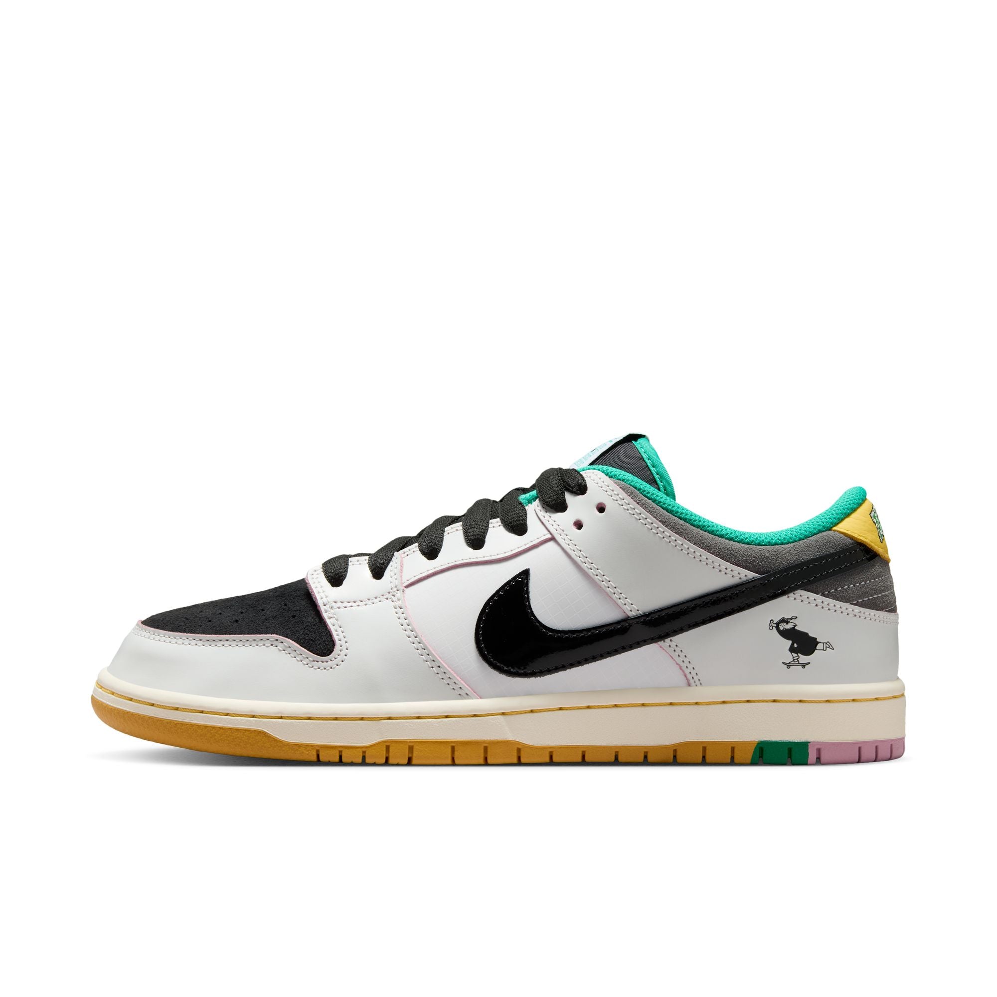 Nike SB Dunk Low Pro (Summit White/Black White-Iron Grey)