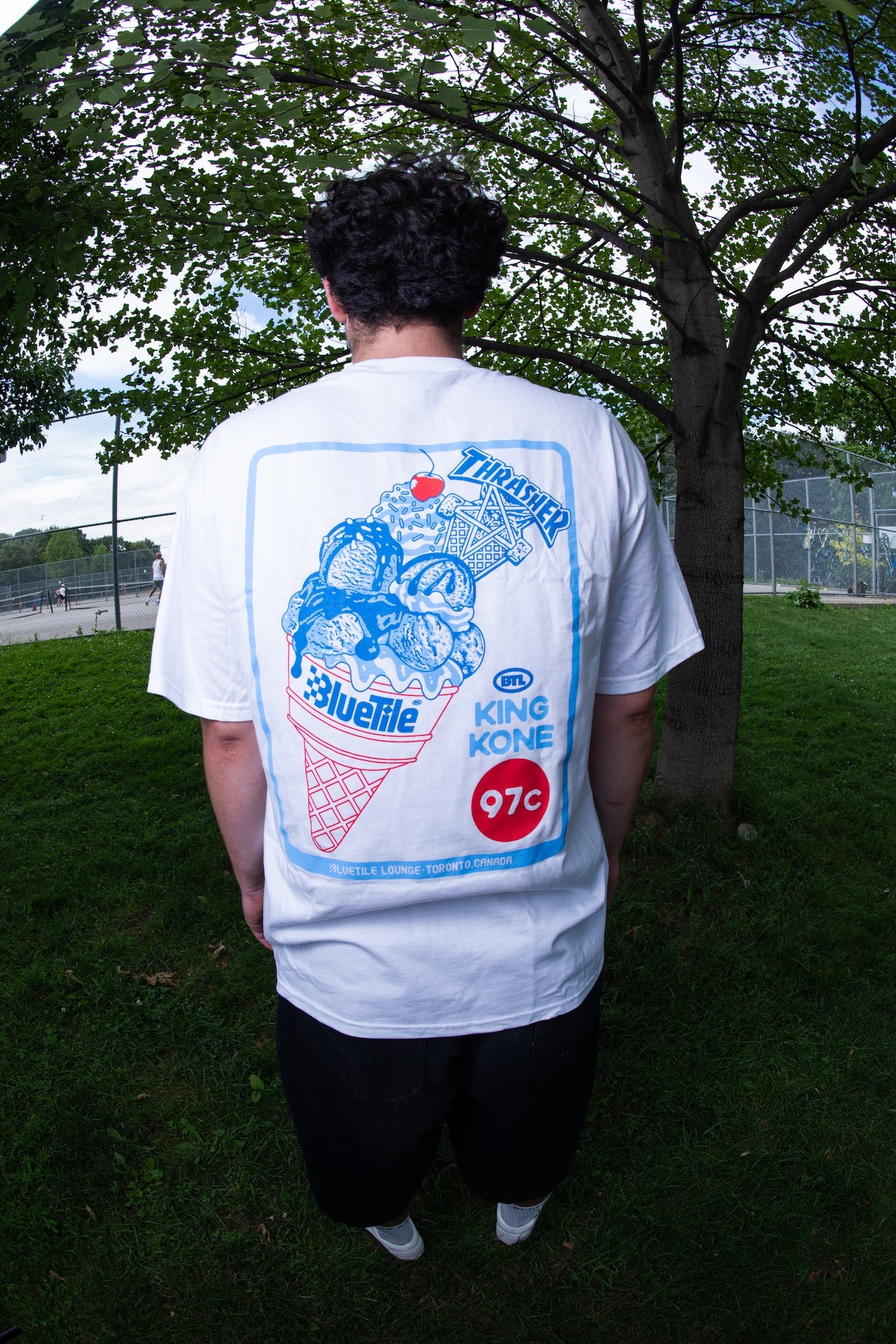 Thrasher X BTL King Kone Tee (White)
