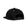 Load image into Gallery viewer, Huf 6 Panel Hat Triple Triangle Black back view