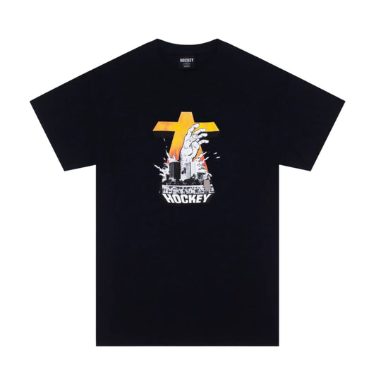 Hockey T-Shirt Drowning Black front view