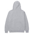 Load image into Gallery viewer, Huf Women's Hoodie HD Logo Grey Heather view of backside