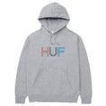 Load image into Gallery viewer, Huf Hoodie HD Logo Grey Heather front view