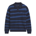 Charger l'image dans la visionneuse de la galerie, Davis Stripe Sweater Polo LS (Parisian Night)