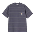 Load image into Gallery viewer, S/S Bert Pocket T-Shirt (Bert Stripe Shady Purple/Shady Green)