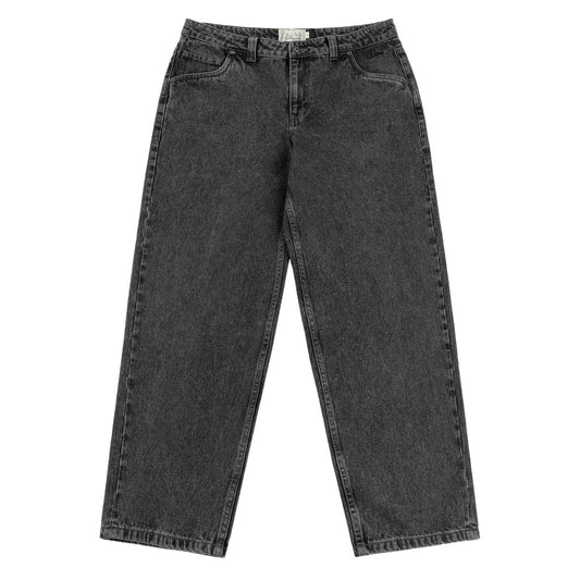 Classic Relaxed Denim Pants (Faded Black)