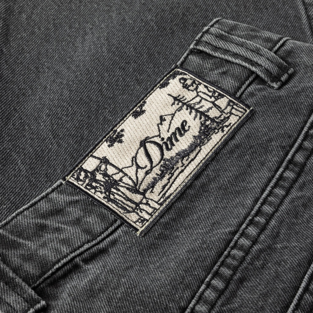 Classic Relaxed Denim Pants (Faded Black)
