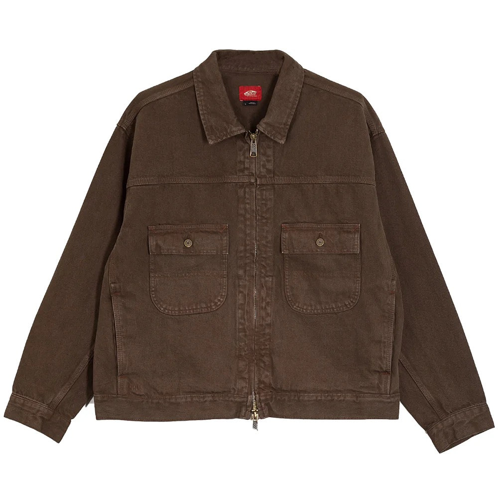 Skate Garage Denim Jacket (Coal Brown)