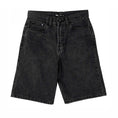 Load image into Gallery viewer, Check-5 Baggy Denim Short (Washed Black)