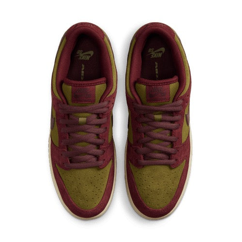 Nike SB Dunk Low Pro (Dark Team Red/Burgundy Crush-Olive Flak)