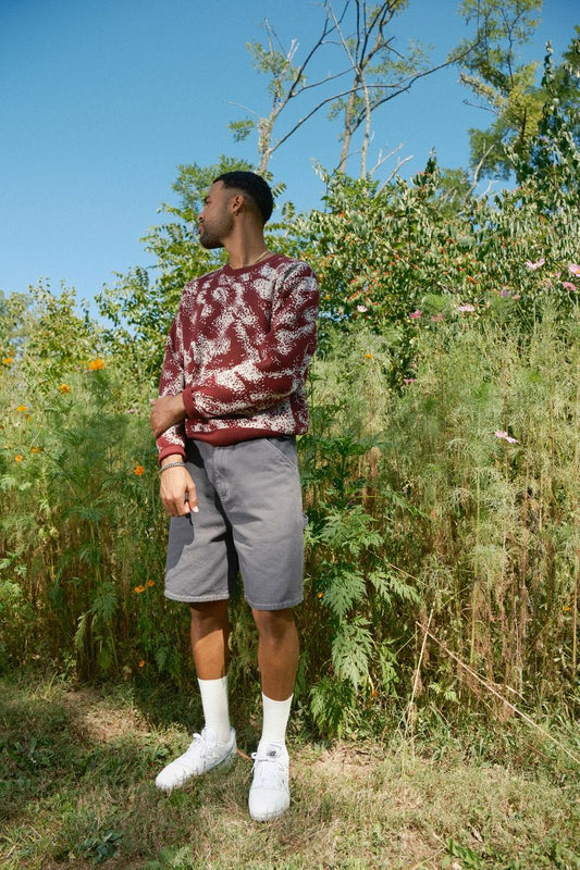 Moire Sweater (Rhubarb)