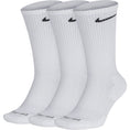 Load image into Gallery viewer, Nike SB Socks Everyday Plus Cushioned Crew 3 Pack White size Large