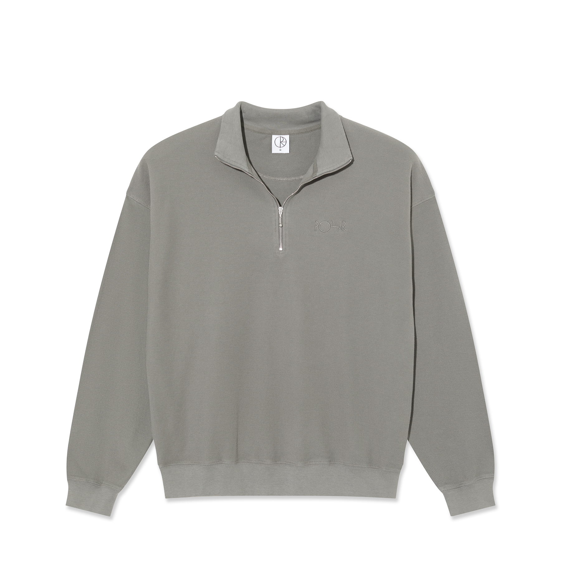 Half Zip LS Shirt | Pique (Grey)