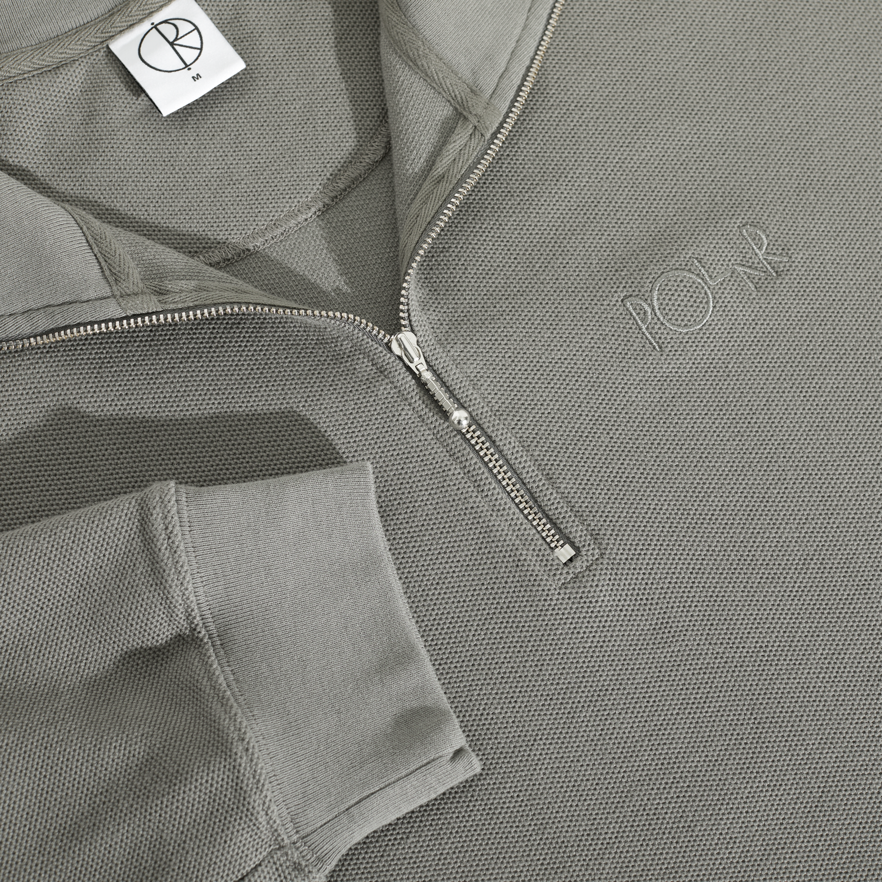 Half Zip LS Shirt | Pique (Grey)
