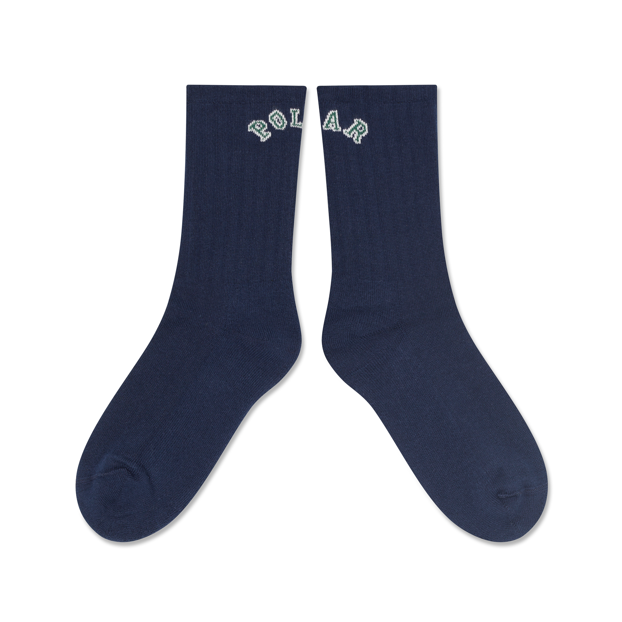 Large Rib Socks |College Logo (Dark Blue)