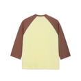 Load image into Gallery viewer, 3/4 Sleeve Tee (Cinnamon/Light Yellow)