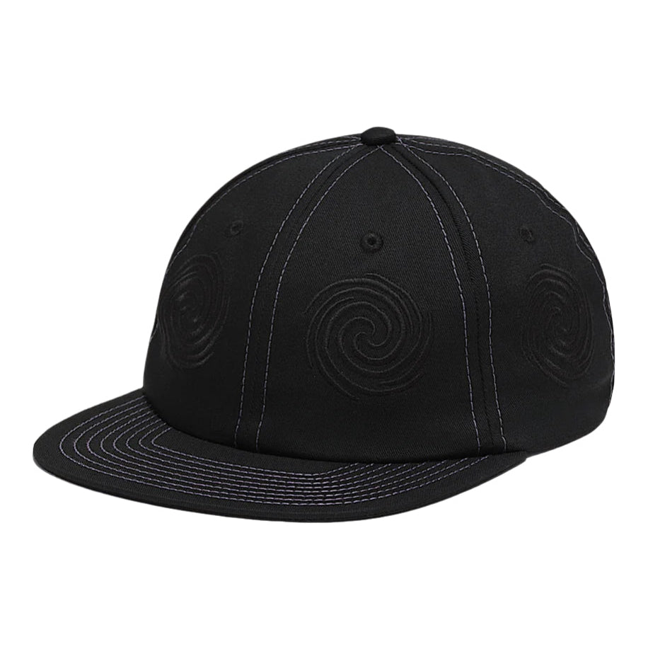Skate Swirl Unstructured Hat (Black)