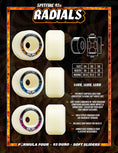 Charger l'image dans la visionneuse de la galerie, Spitfire Wheels Formula Four Radials 56mm 93D size chart