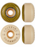 Load image into Gallery viewer, Spitfire Wheels F4 Classic Yellow 55mm 99D set of 4 profile view