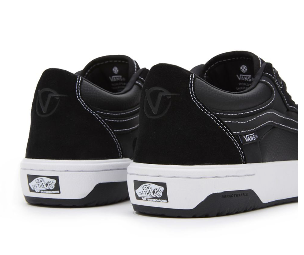 Vans Rowan 2 Black/White heel detail