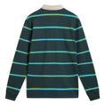 Load image into Gallery viewer, Vans Rugby Shirt Gatewood Stripe Green Gables back view