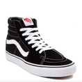 Charger l'image dans la visionneuse de la galerie, Vans Skate SK8-Hi Black/White front side view