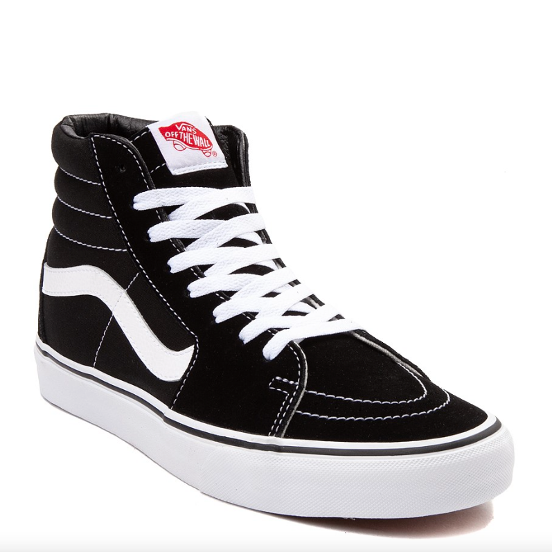 Vans Skate SK8-Hi Black/White front side view