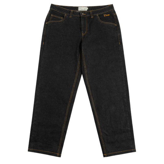 Classic Relaxed Denim Pants (Black Washed)