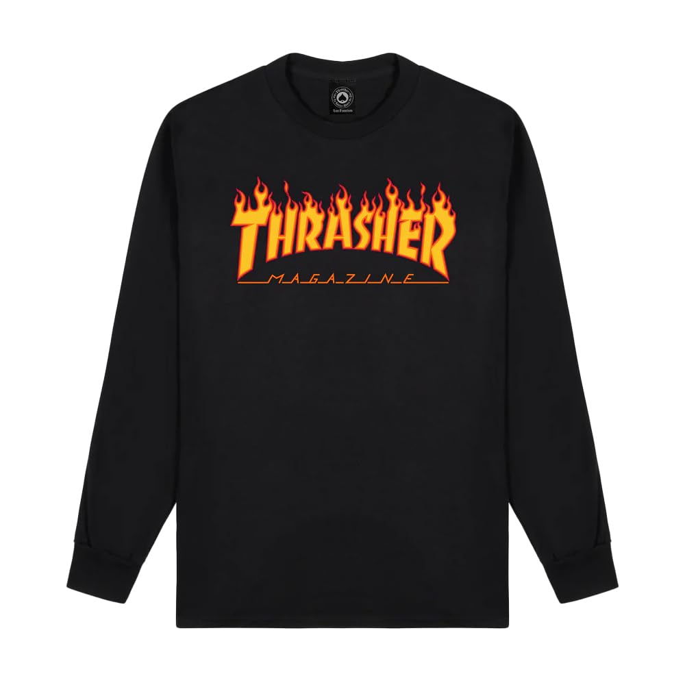 Flame Logo Long sleeve (Black)