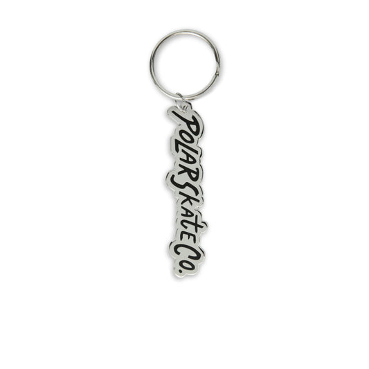 Surf Logo Key Chain (Silver Black)
