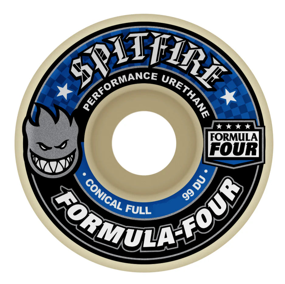 F4 Conical Full Wheels Blue 52mm 99D