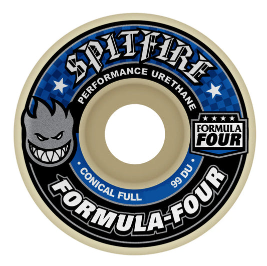 F4 Conical Full Wheels Blue 52mm 99D