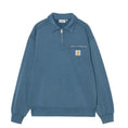 Load image into Gallery viewer, Half Zip Detroit Sweatshirt (Blue River Stone Washed)