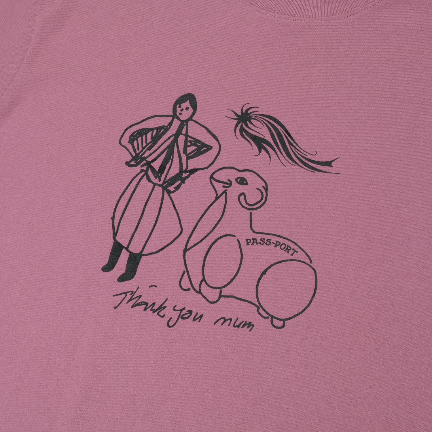Thank You Mum Tee (Washed Berry)