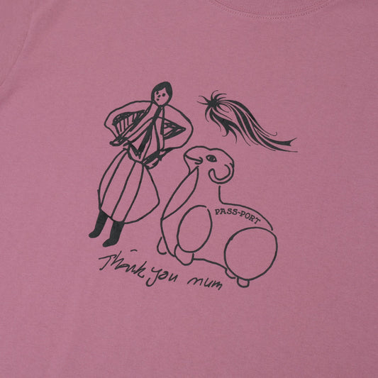 Thank You Mum Tee (Washed Berry)