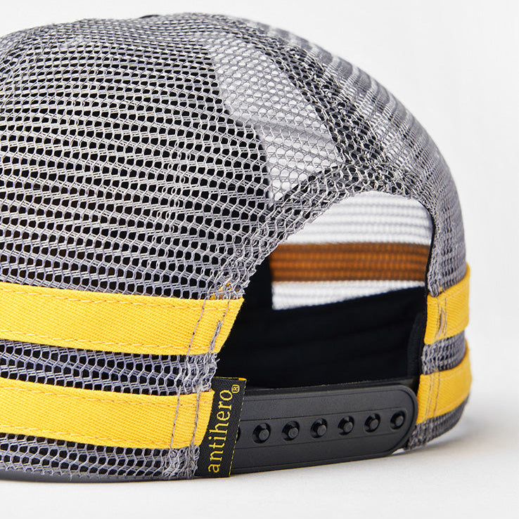 Basic Eagle Snapback (Black/Charcoal/Yellow)