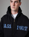 Load image into Gallery viewer, Glint Zip Hoodie (Black)
