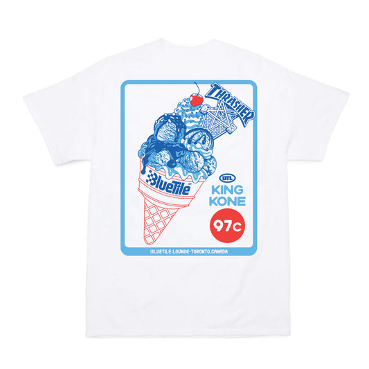 Thrasher X BTL King Kone Tee (White)
