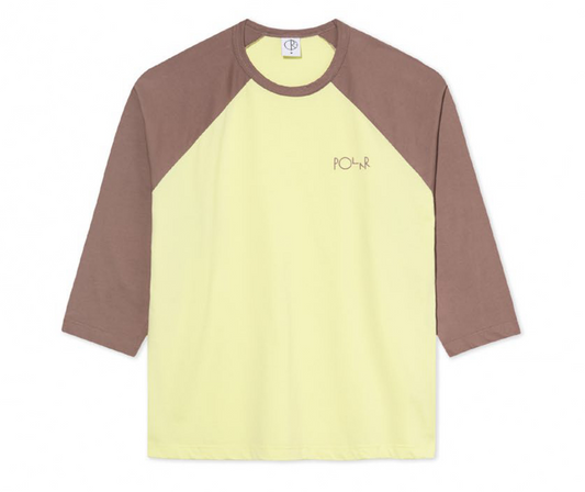 3/4 Sleeve Tee (Cinnamon/Light Yellow)