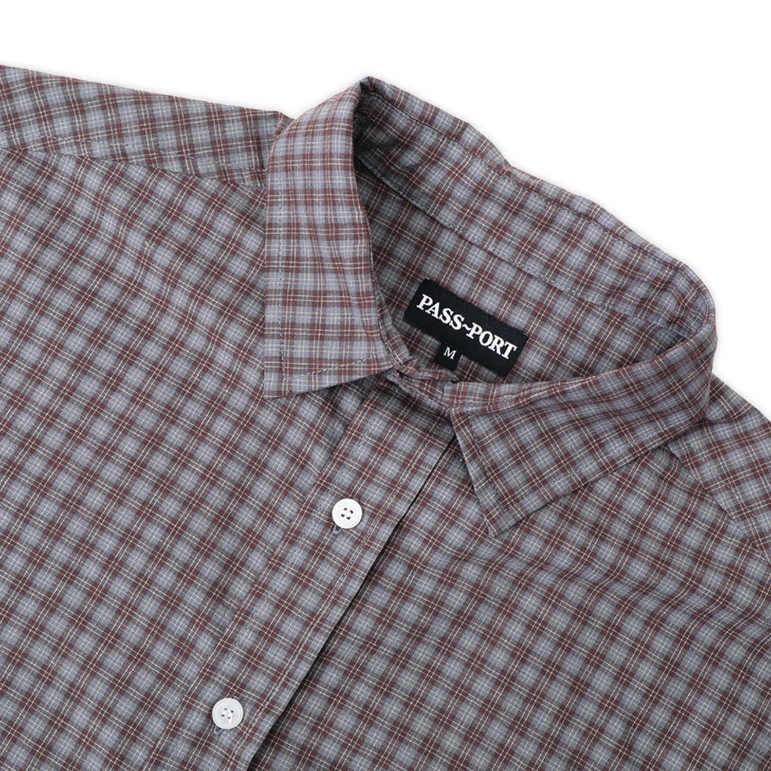 Workers Check Shirt Long-sleeve (Sangria)