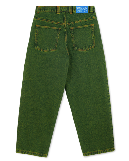Big Boy Pants (Chartreuse/Blue)