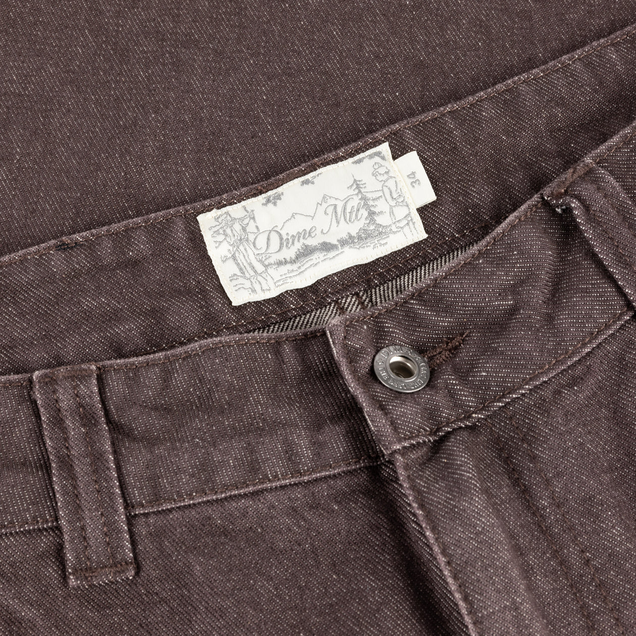 Baggy Denim (Sandblasted Dark Brown)
