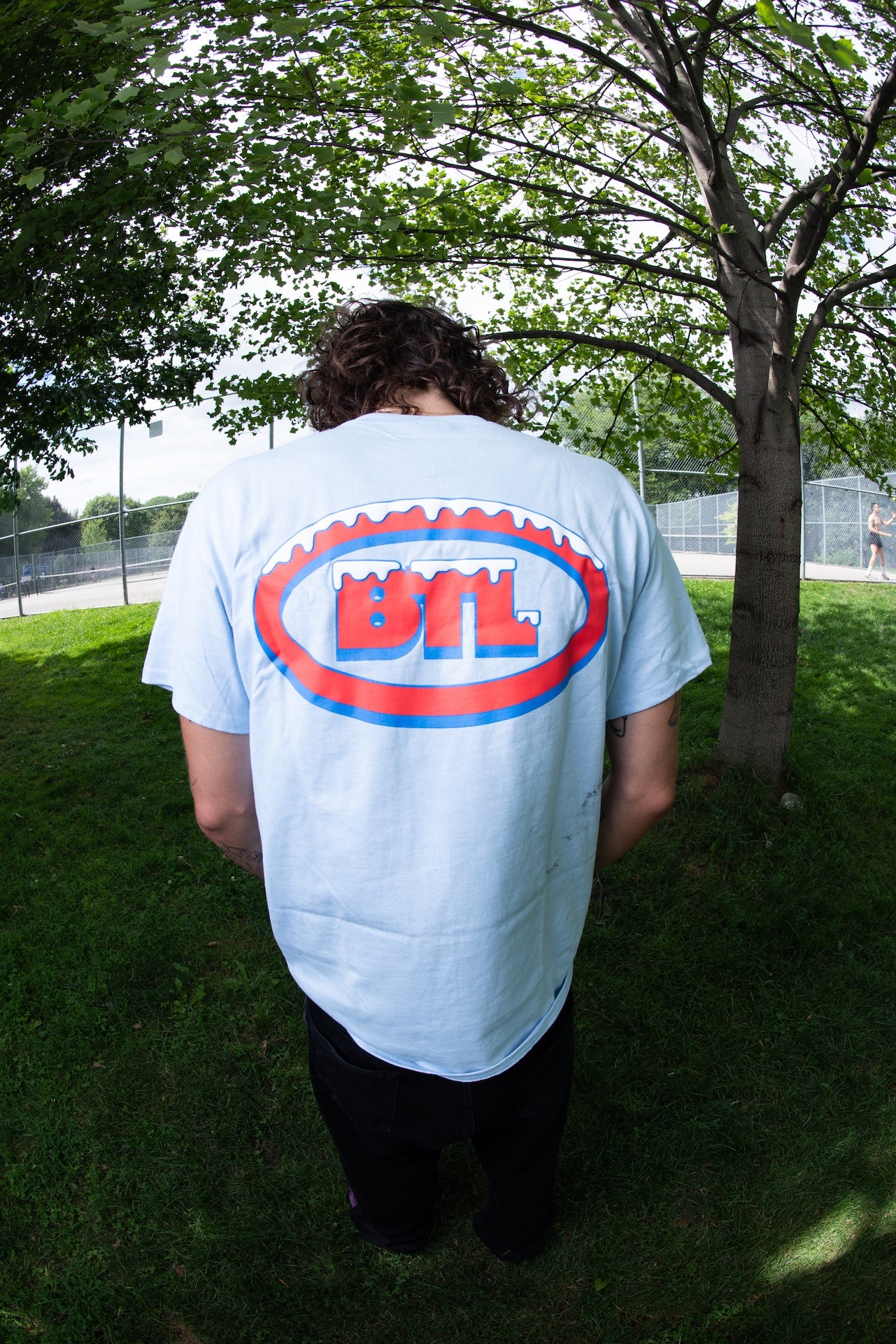 Thrasher X BTL Ice Code Tee (Chambray)