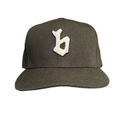 B 97 Logo Fitted New Era Hat (Black/White)