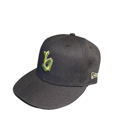 B 97 Logo Fitted New Era Hat (Navy/Army)