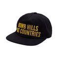 Load image into Gallery viewer, Bomb Hills Hat - 5 Panel Polo Snapback (Black)

