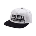 Load image into Gallery viewer, Bomb Hills Hat - 5 Panel Polo Snapback (White)
