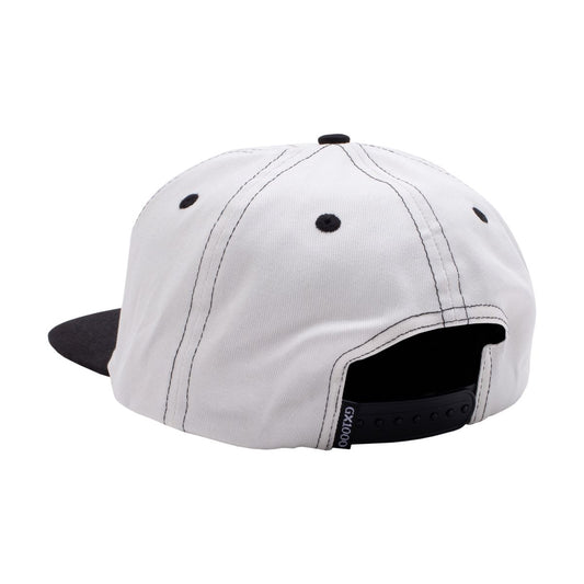 Bomb Hills Hat - 5 Panel Polo Snapback (White)