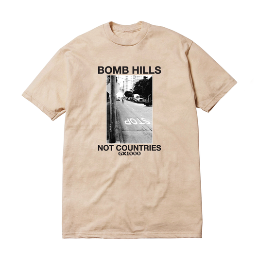 Bomb Hills Not Countries Tee - (Sand/Black)