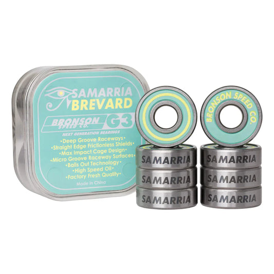 Bronson Samarria Brevard Pro G3 Bearings baby blue shields